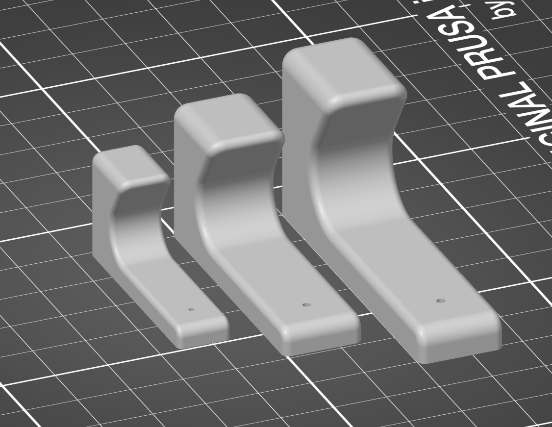 Miniatura 3 do modelo 3D Wall hook hanger 3M command