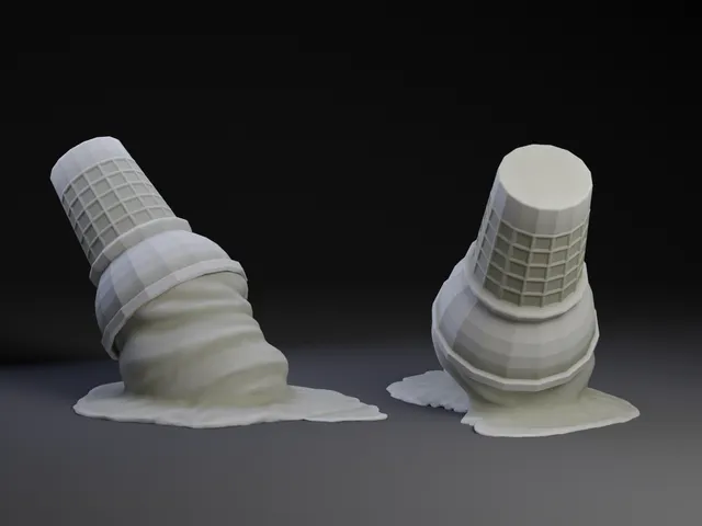 Melting Soft Serve Cone.