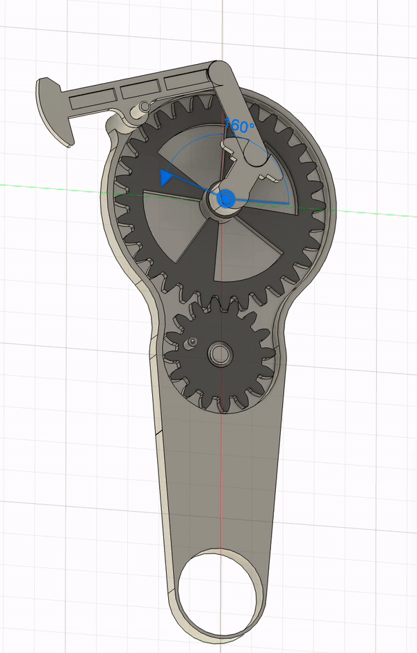 Oil pump geared fidget