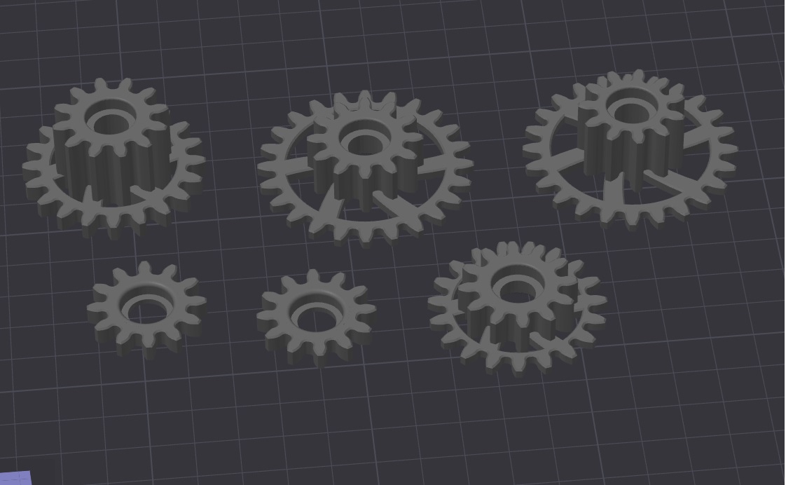 Mechanical wall clock tail remix gears with bearings