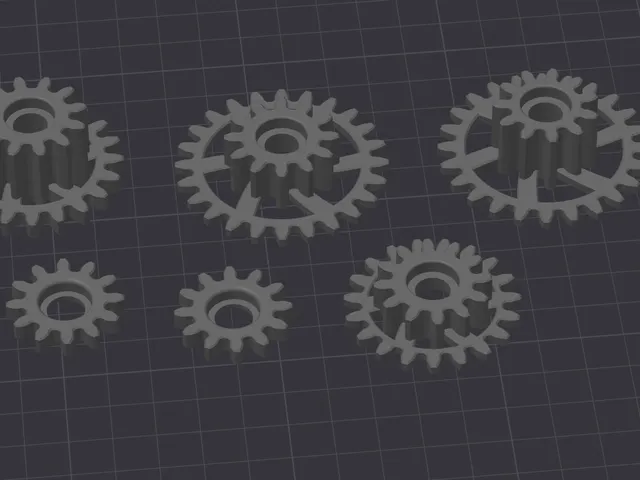 Mechanical wall clock tail remix gears with bearings