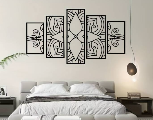 5pcs Mandala Wall Decor by Jura Švébiš | Download free STL model ...