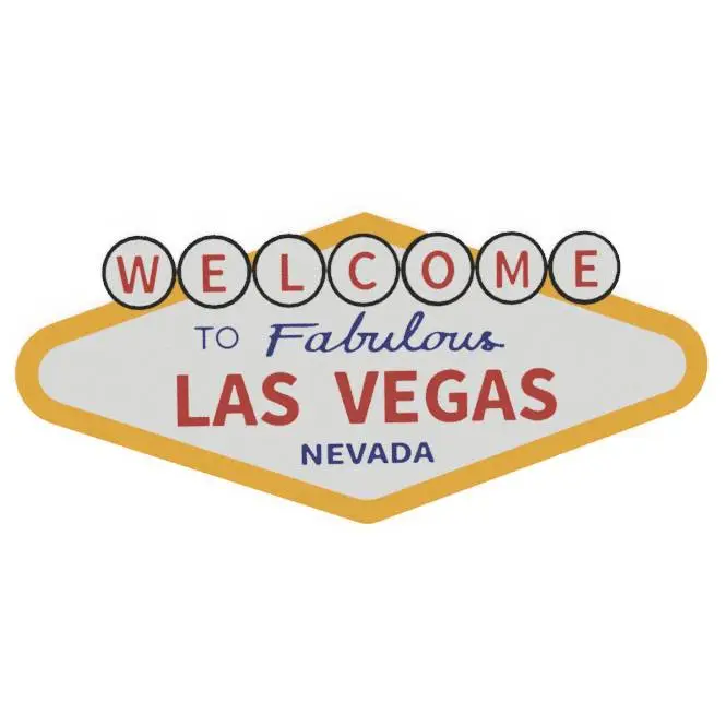 Las Vegas Sign Logo Poster - 2 versions: Multi and No Multicolor necessary