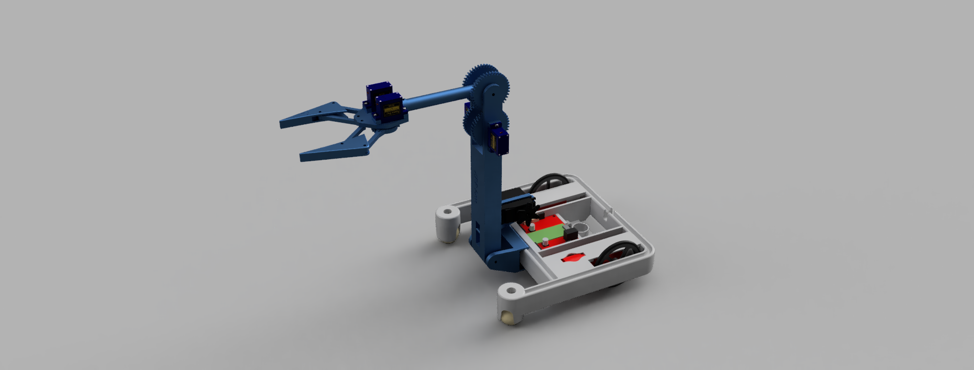 XRP Robot Servo Arm with Grippers by Tyler Jacques Download free STL