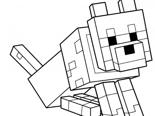 MINECRAFT dog Wall Art