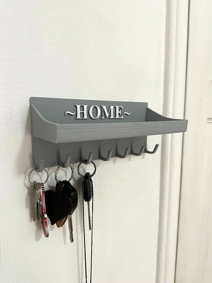 Key hanger with shelf by ELIANurl | Download free STL model ...
