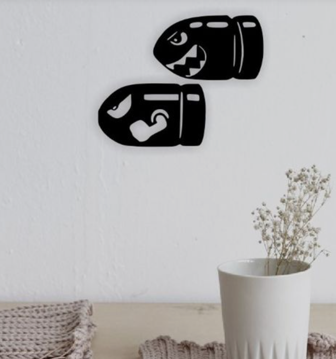 Super Mario Buller Wall Decor 3D model thumbnail