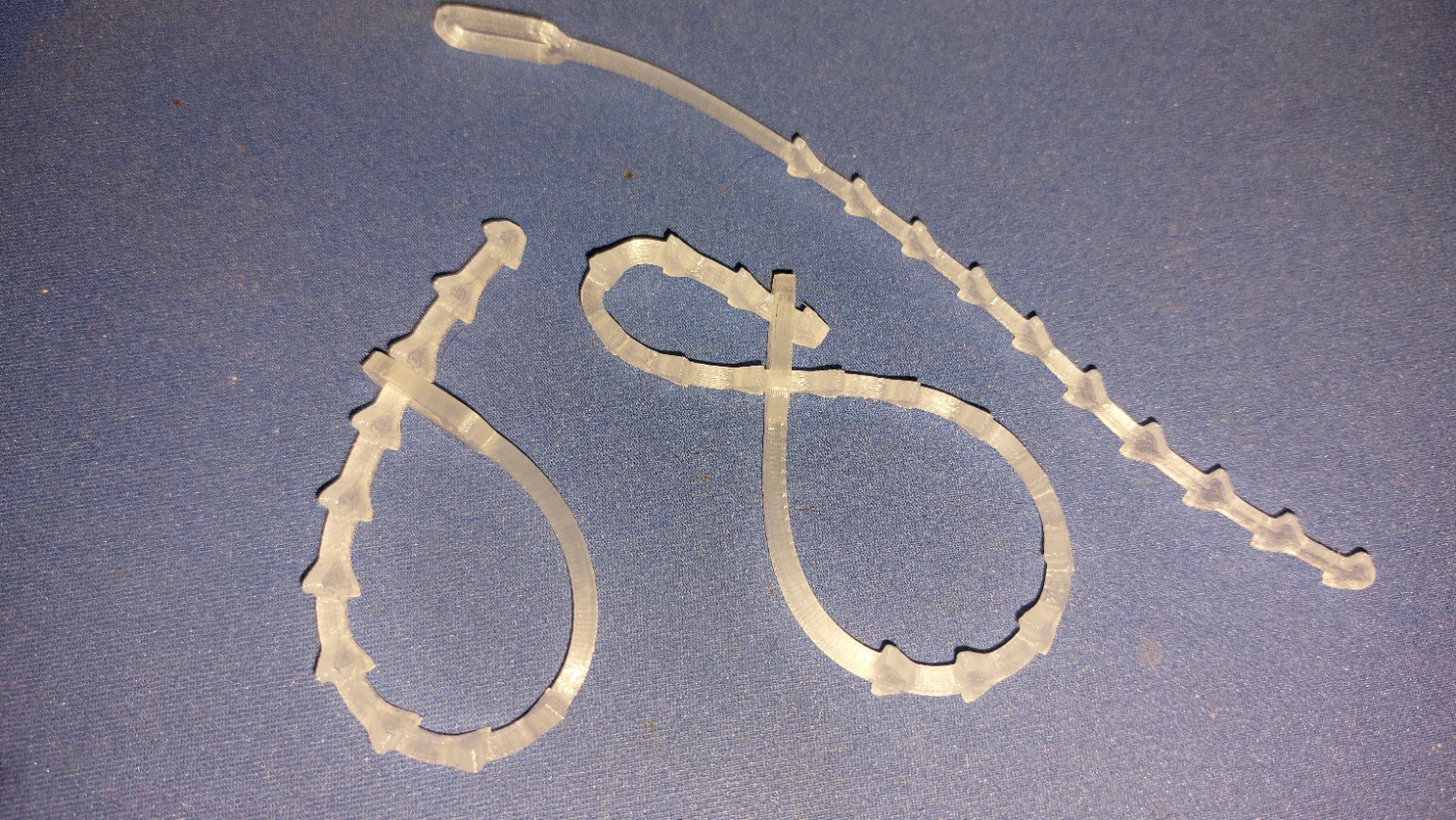 Front Zip Snake Parametric Reusable zip tie Sink snake by MADAO | Download free STL ...