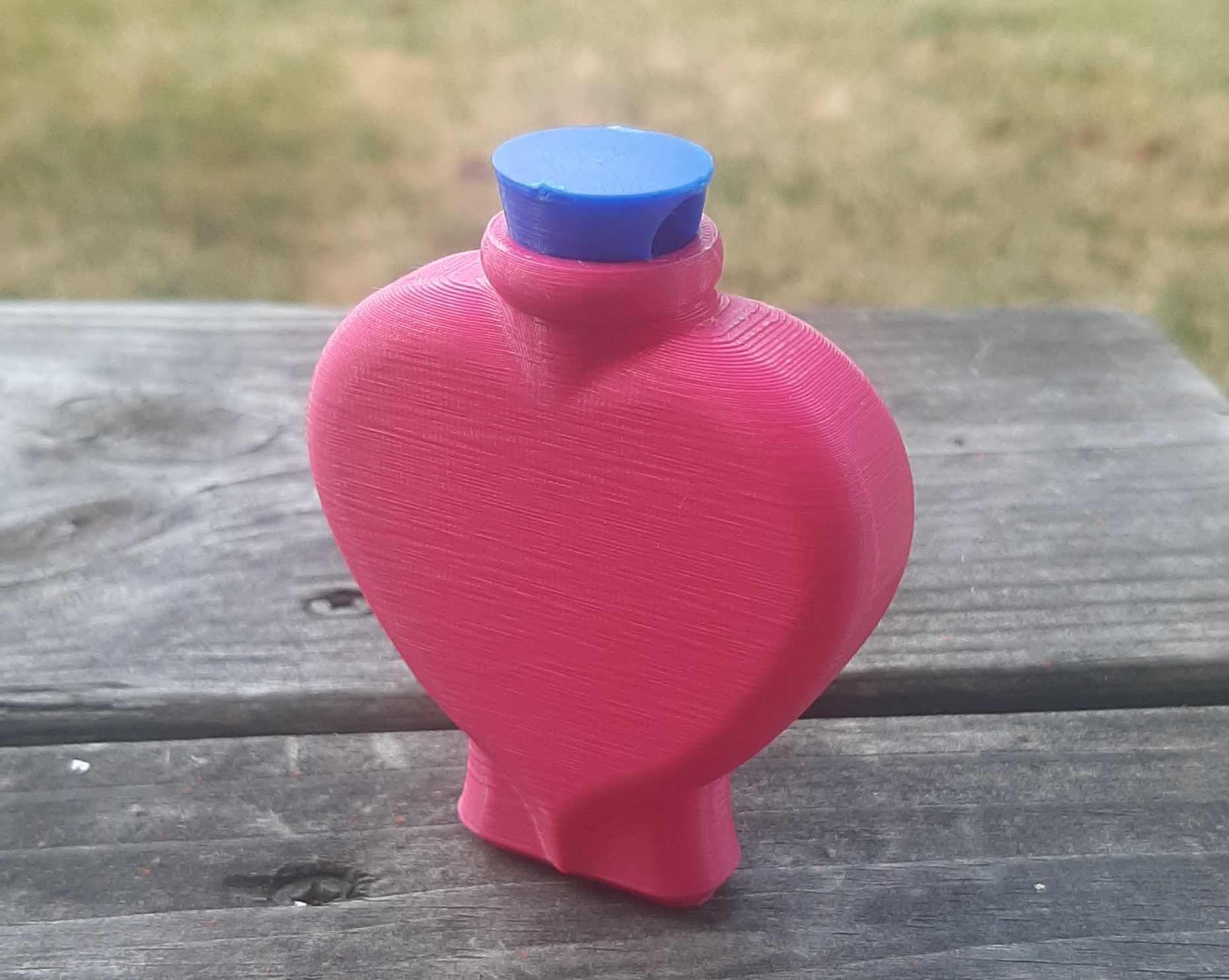 Fillable heart potion bottle necklace magic charm pendant jewelry