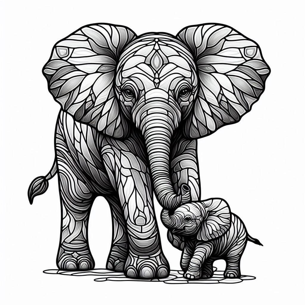 Wall art: Elephants