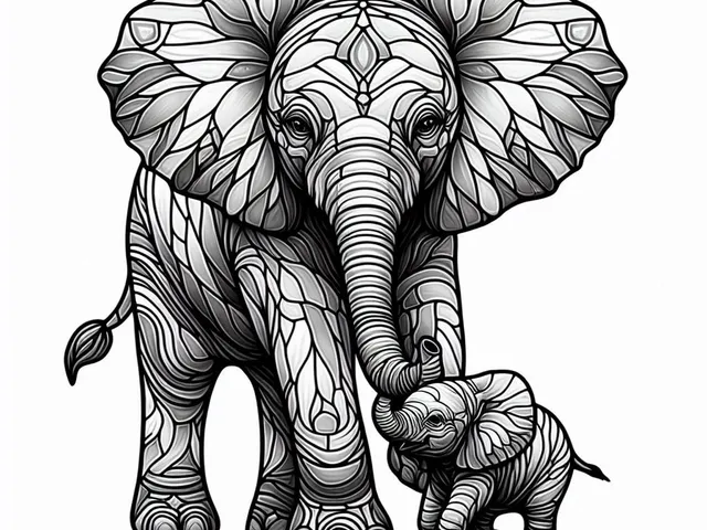 Wall art: Elephants
