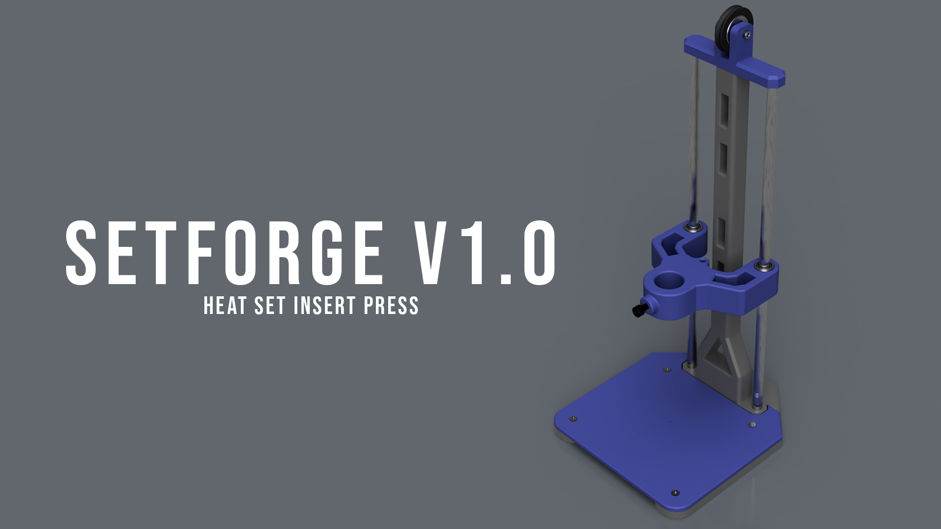 SetForge v1.0 - Heatset Insert Press