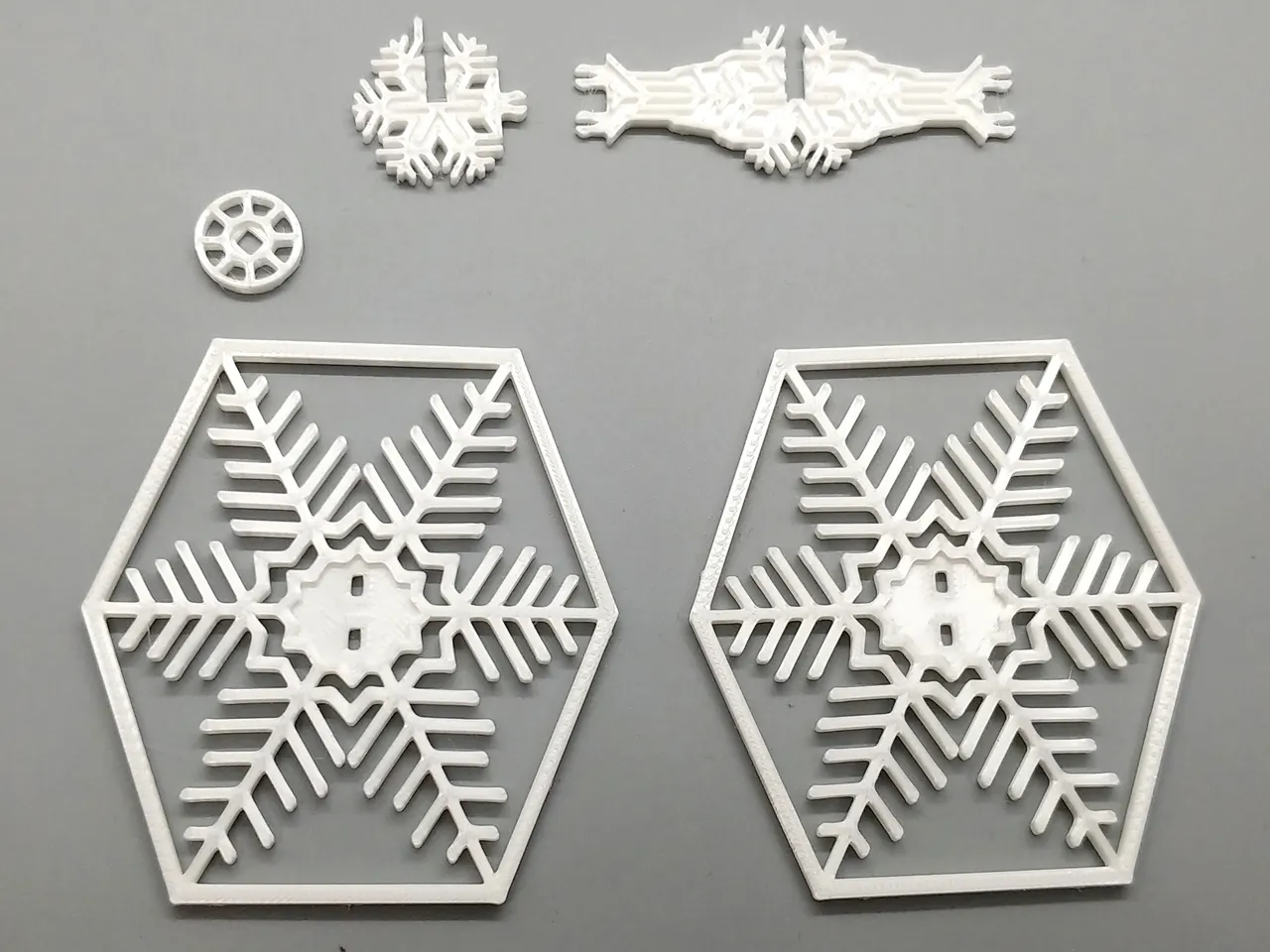 snowflake tie fighter kit card ornament by fixumdude download free stl model printables com