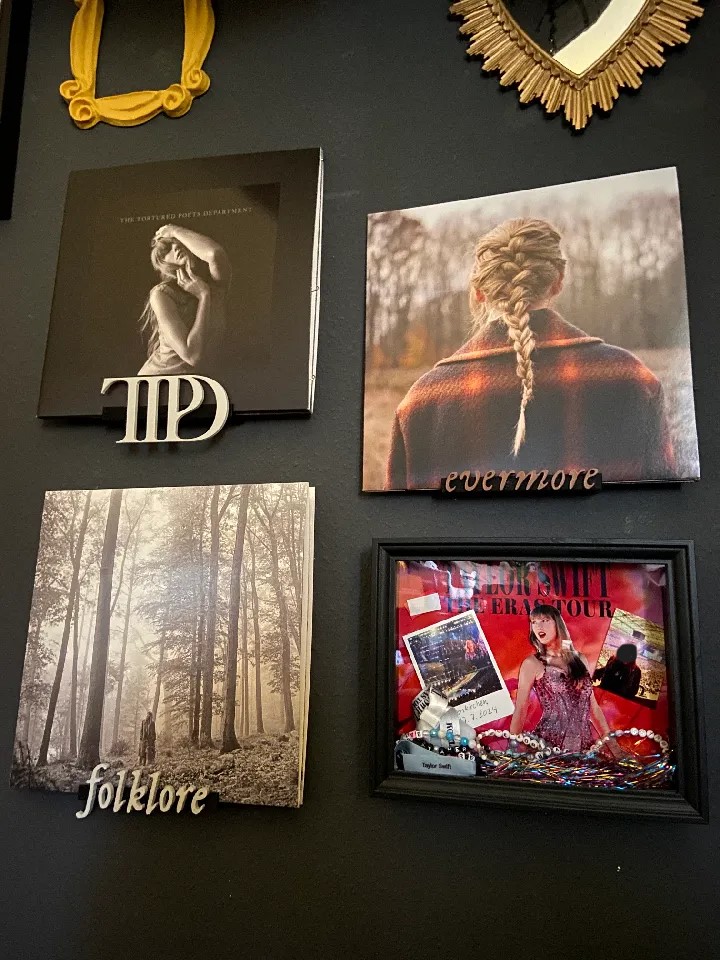 Taylor Swift Vinyl Wall Shelf with Album Art