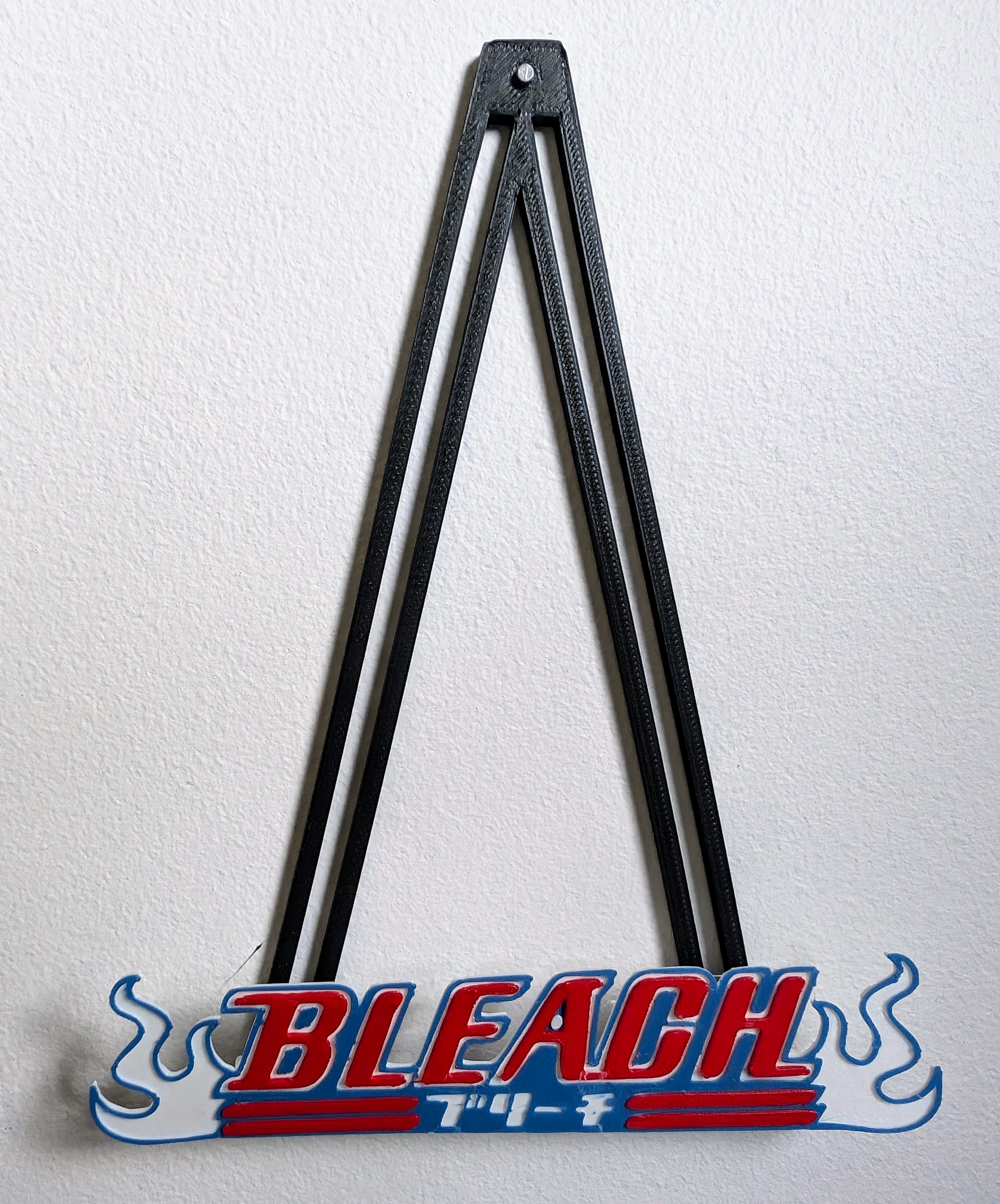 Bleach logo for HueForge mural holder