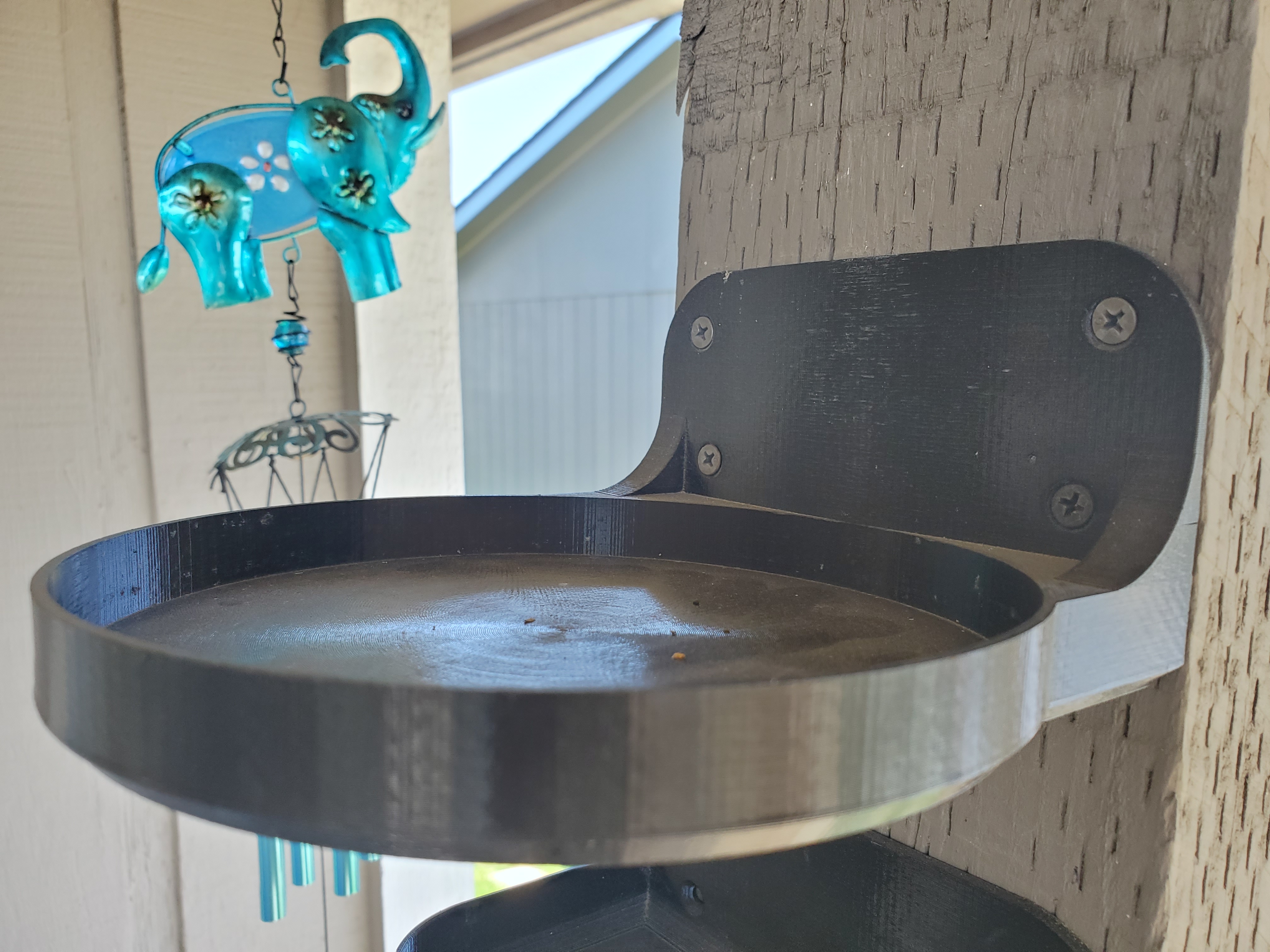 Coffee Can Shelf for Mounting to 6x6 Wood Post Beam