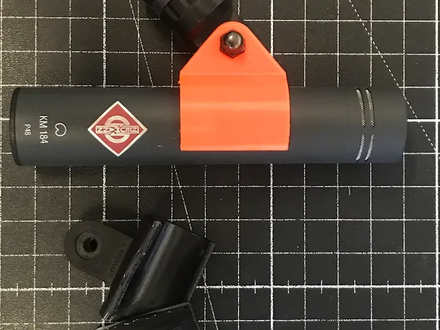 Clip for Microphone Neumann KM184 (Or any anything of Ø22mm)
