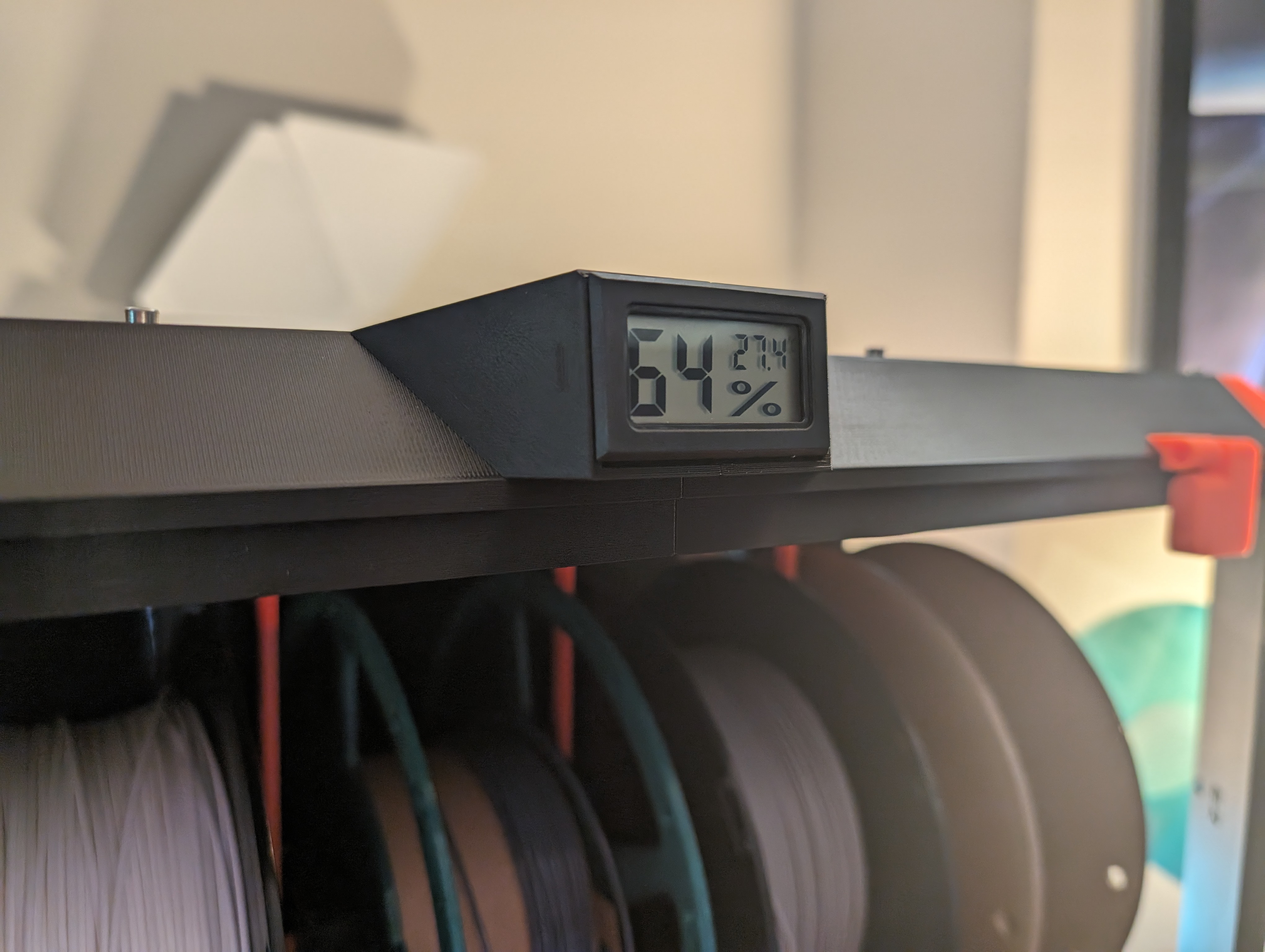 (Un)original Prusa Drybox Front-Facing Hygrometer SLIM