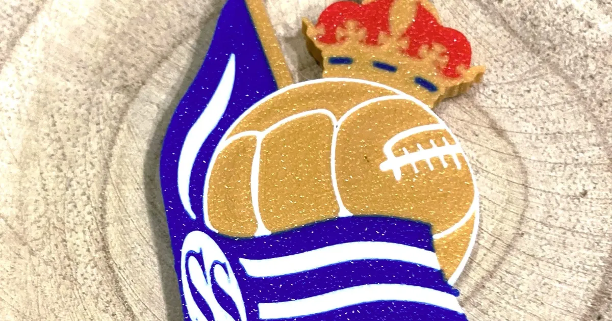 Porte-clés Vintage Real Sociedad – Métal, San Sebastian, Années 90