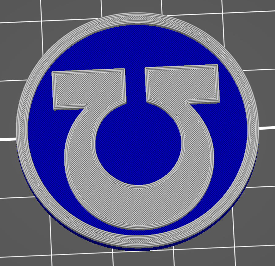 Warhammer 40k Ultramarines Objective Marker plus MMU Version by ...