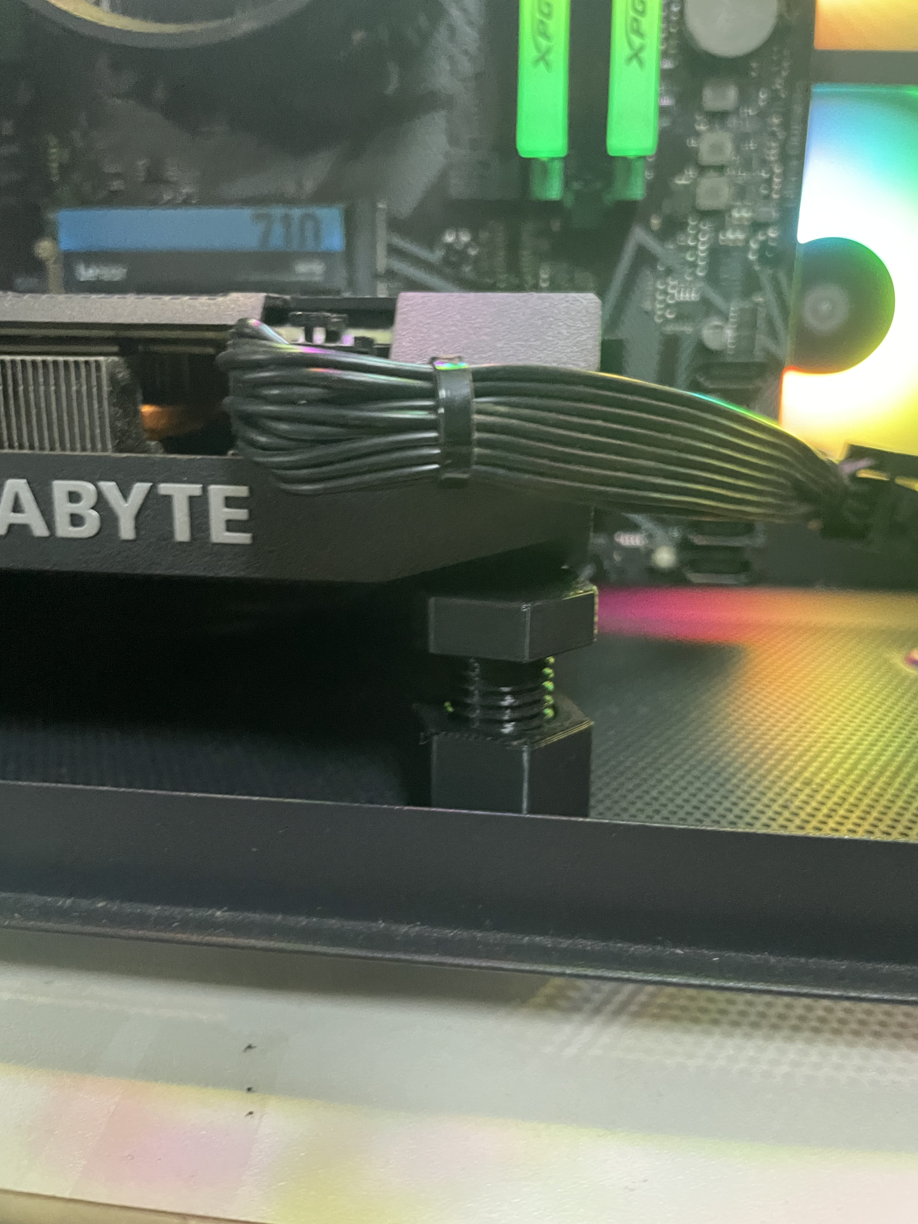 Magnetic MATX GPU graphics card support