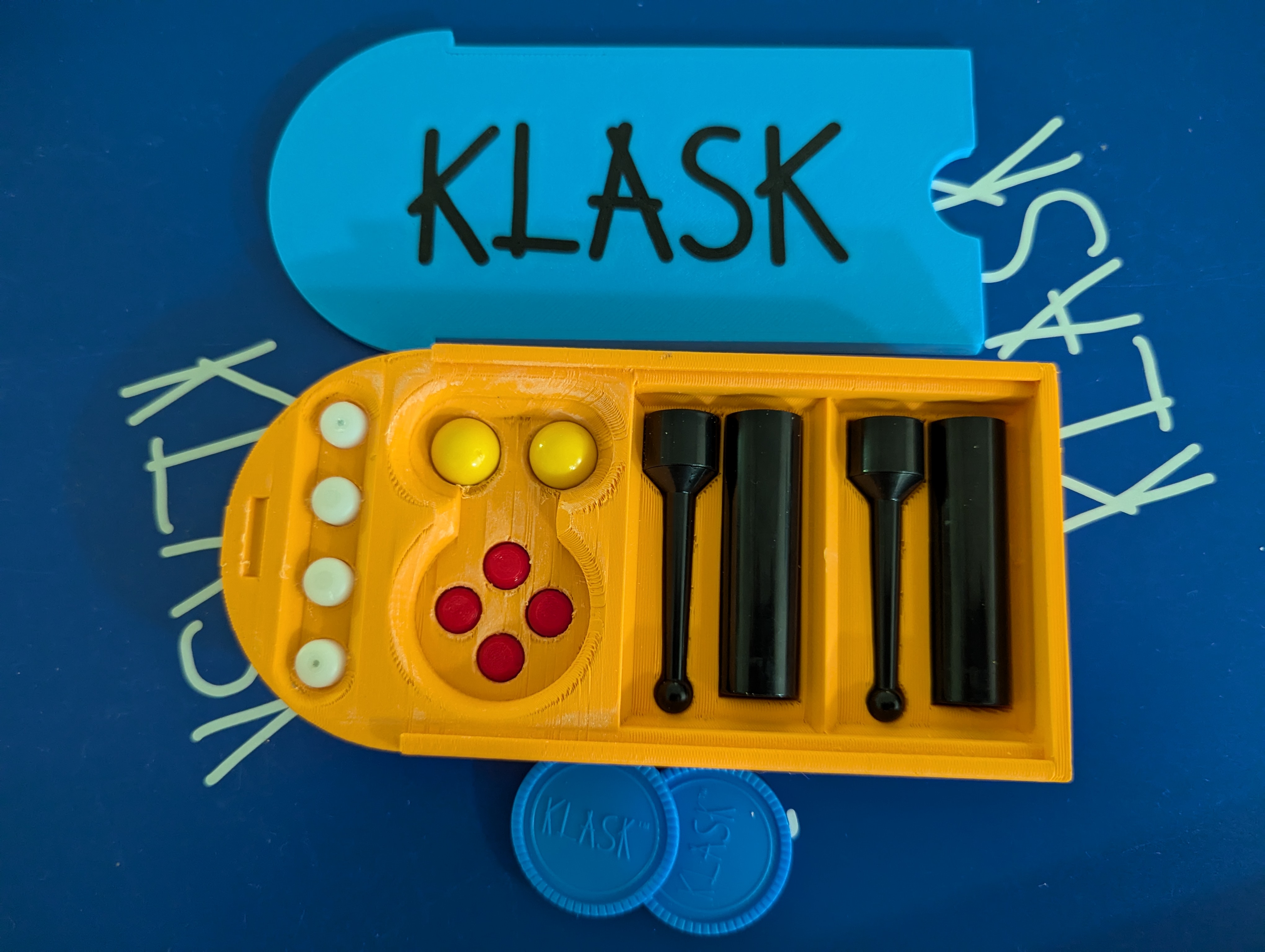 Improved Klask accessories box