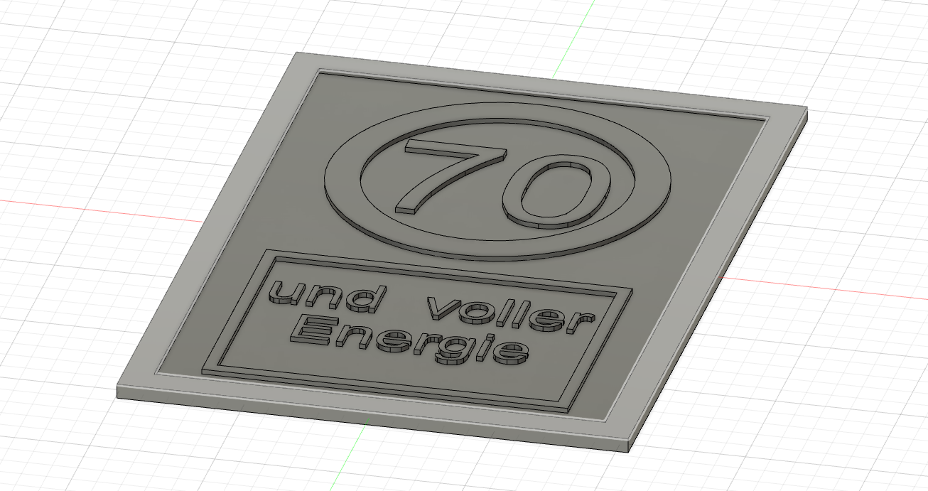 70 Geburtstag Schild