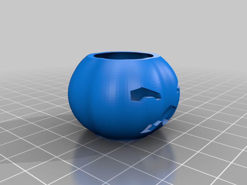 Miniatura 2 do modelo 3D Pumpkin with lid