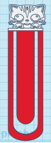 Miniatura 2 do modelo 3D Bookmark: Kitty 1