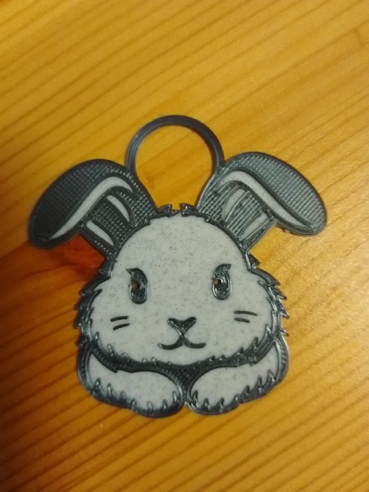 Rabbit keychain 1 by Nina Máčová | Download free STL model | Printables.com