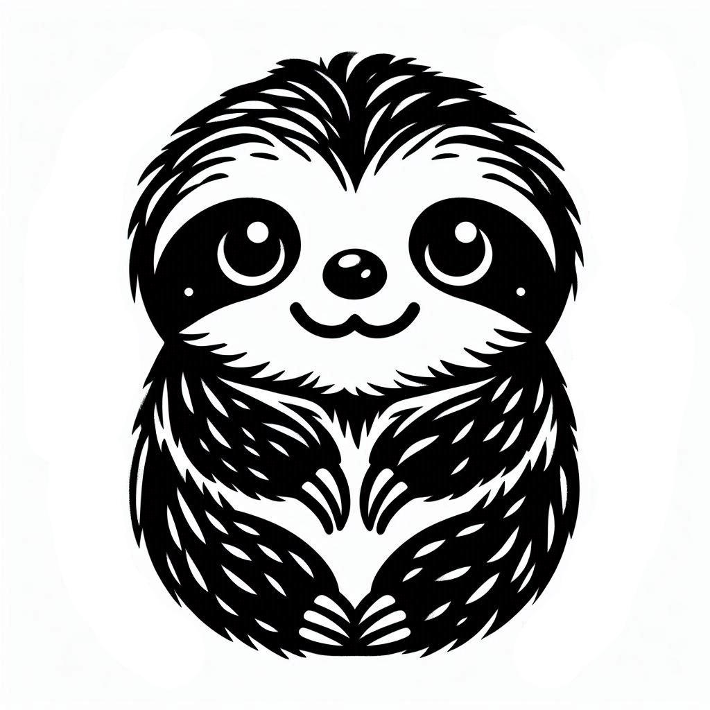 Sloth keychain 1