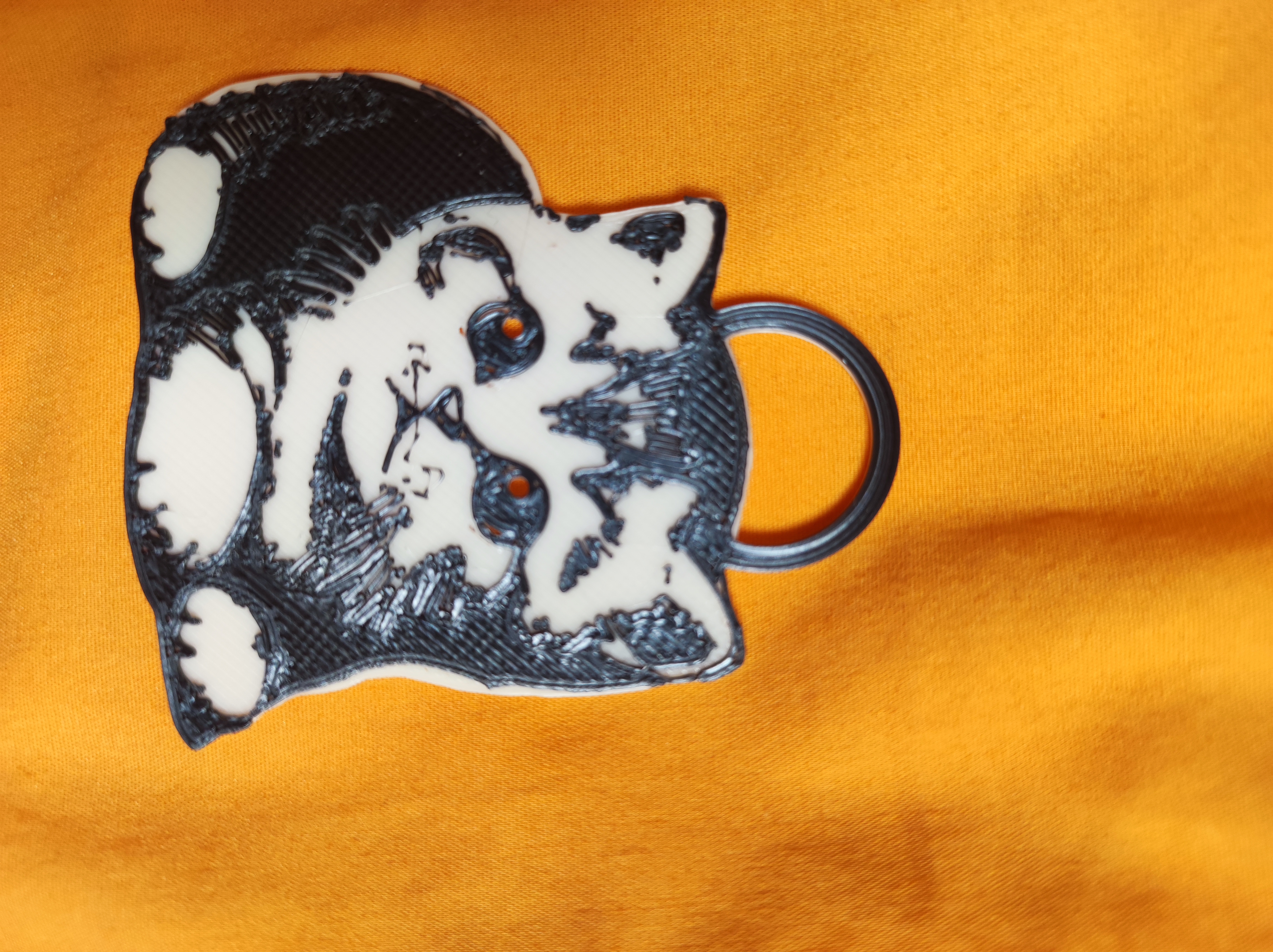 Miniatura 2 do modelo 3D Kitty keychain 1
