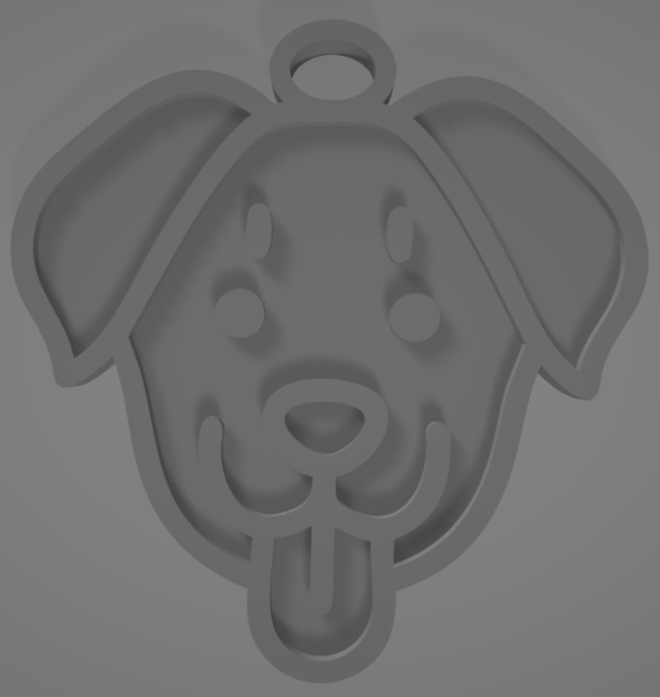 Miniatura 2 do modelo 3D Dog Keychain 2 Version