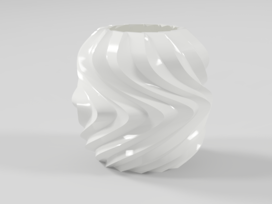 decorative / planter spiral vase