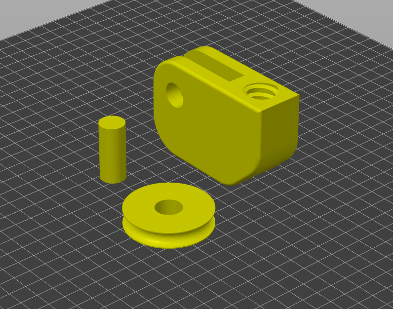 Painter Pole Pulley for rope 3D model