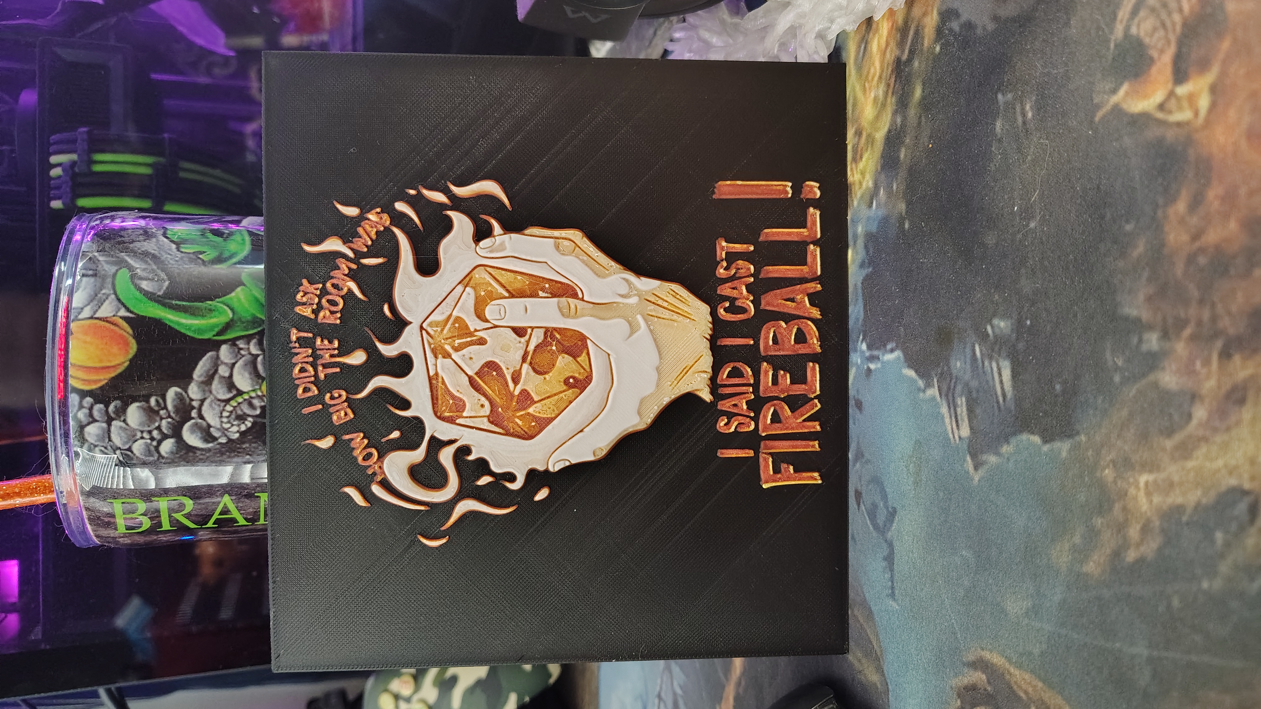 Cast Fireball DnD Hueforge