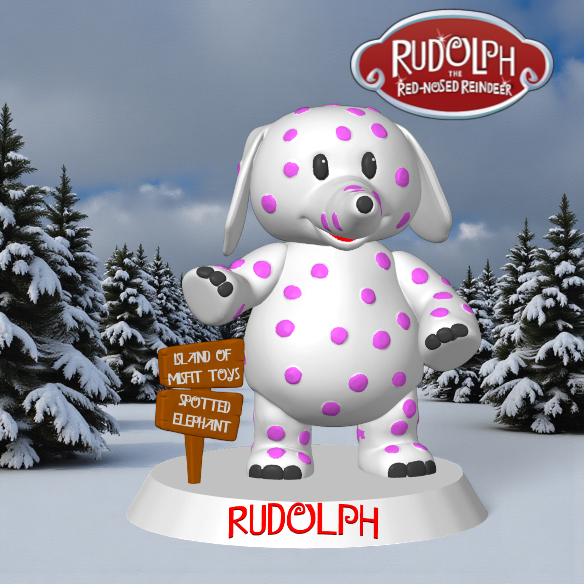 Spotted Elephant v2 | Rudolph the Red Nosed Reindeer