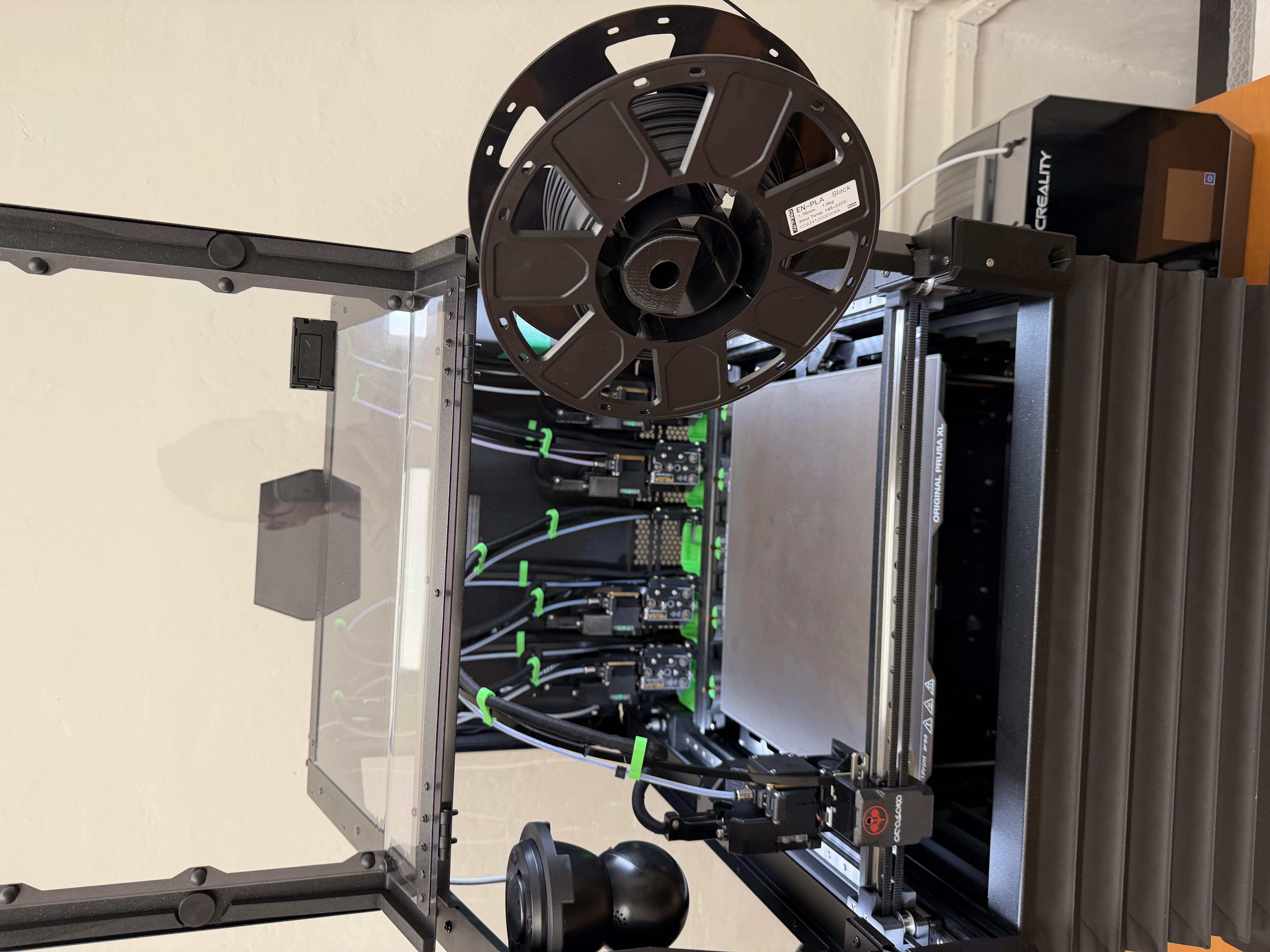 Prusa XL Enclosure TPU holder (bracket+spool holder)