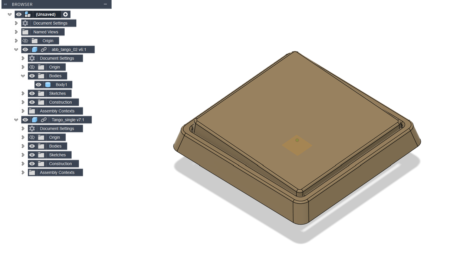 Frame and cover for a ABB single light switch.