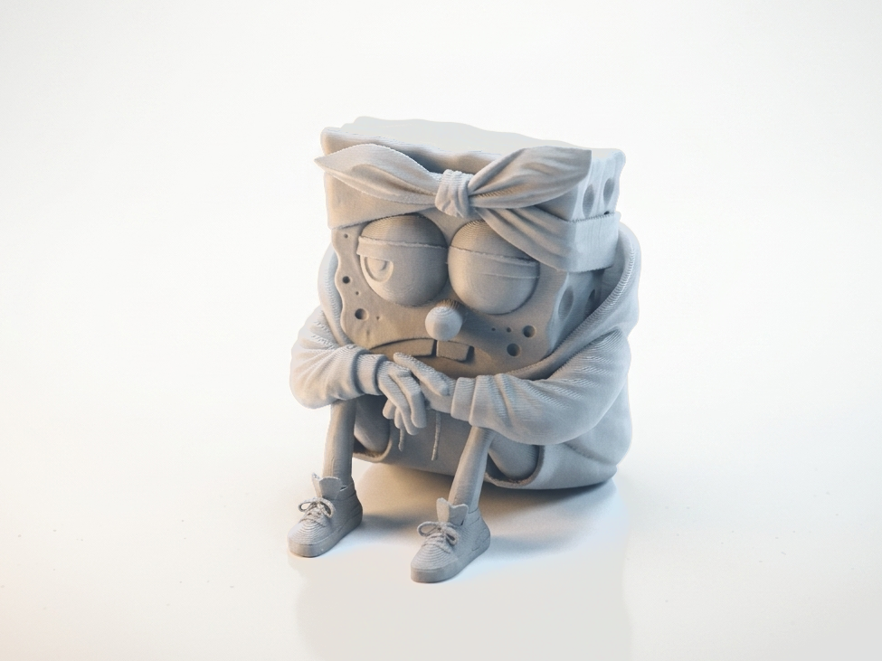 Chilling SpongeBob Figurine Cartoon 3D Printable