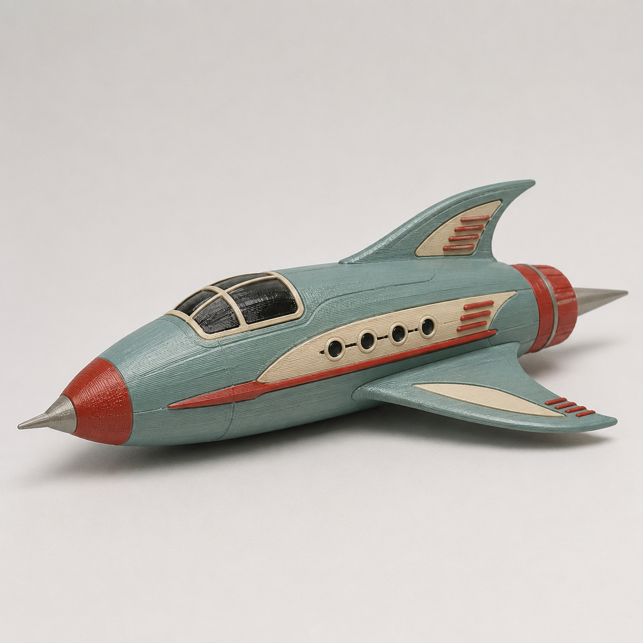 Retro-futurist Raumschiff Modell