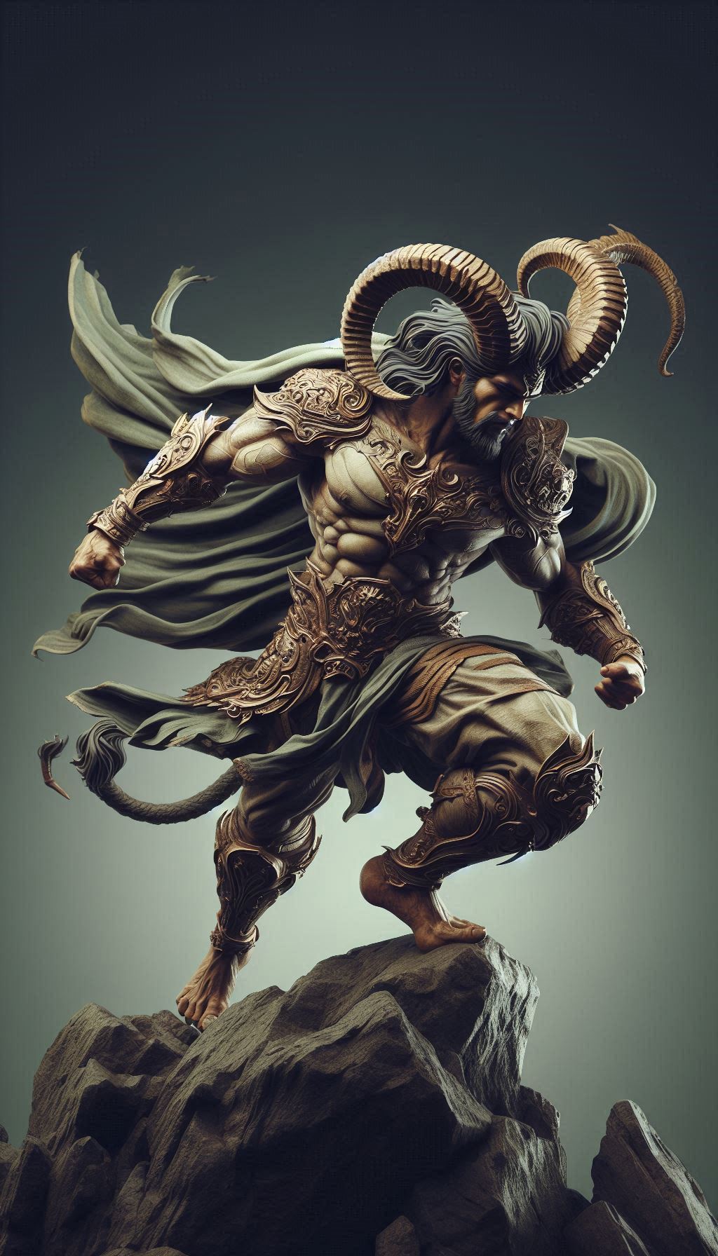 Guerrier Capricorne 3D model