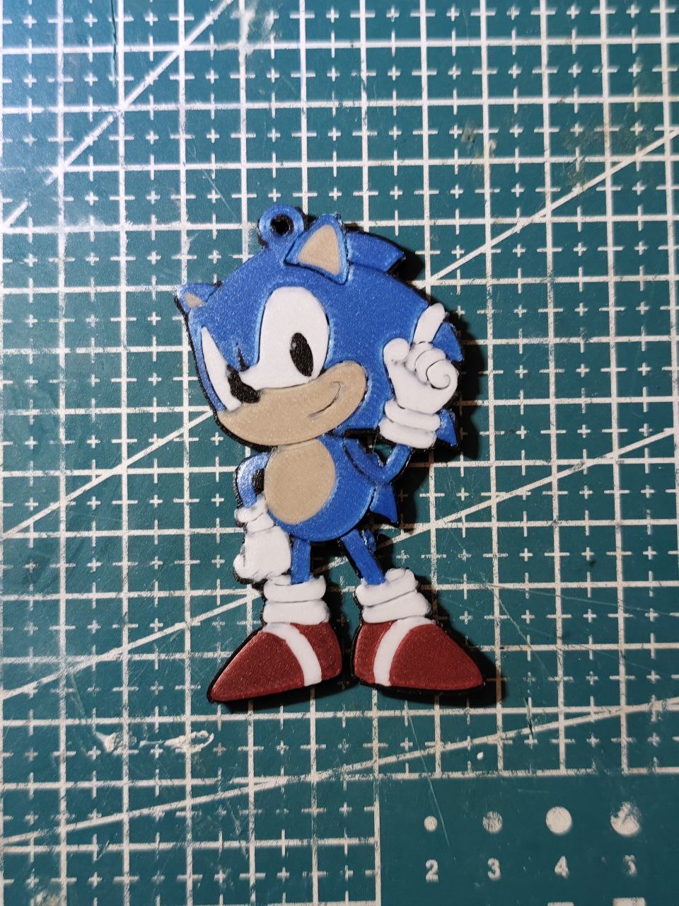 Multicolor Sonic Keychain