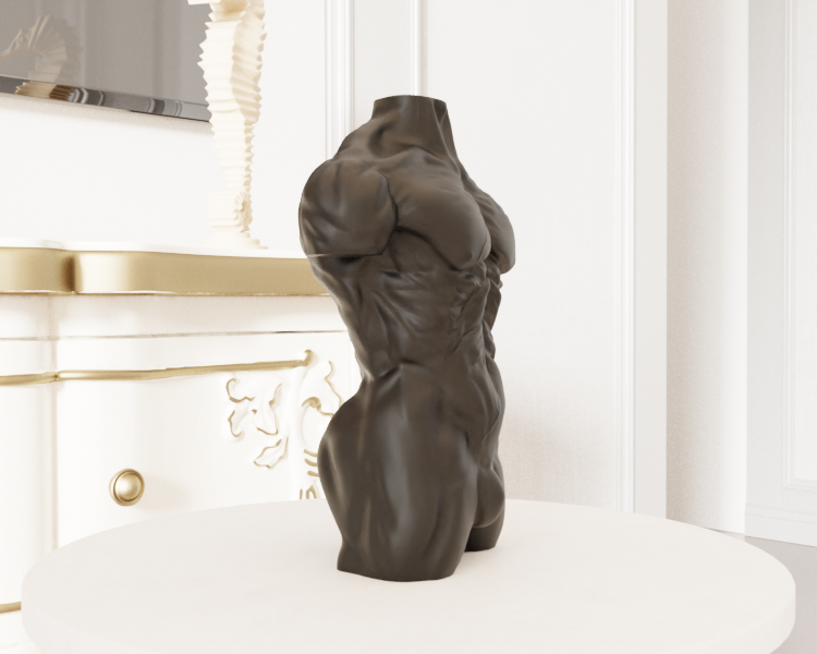 Naked Muscular Man