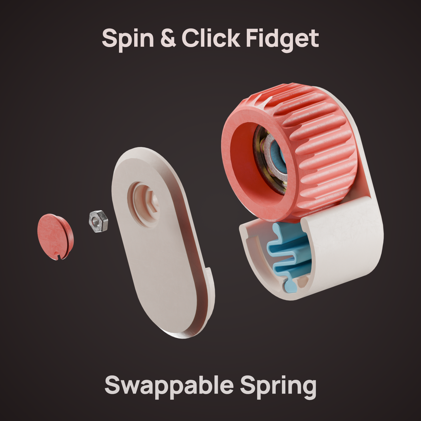 ClickyThingy - Loud Mechanical Fidget with Crisp Snap