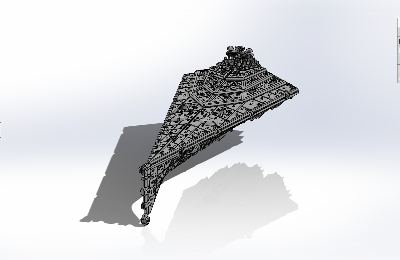 Eclipse Class Star Destroyer 3, Starwars Armada Style