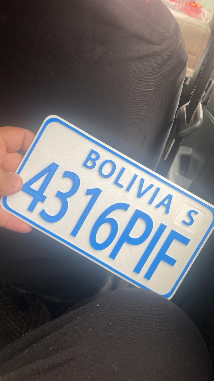 PLACA PARA MORTO 3D