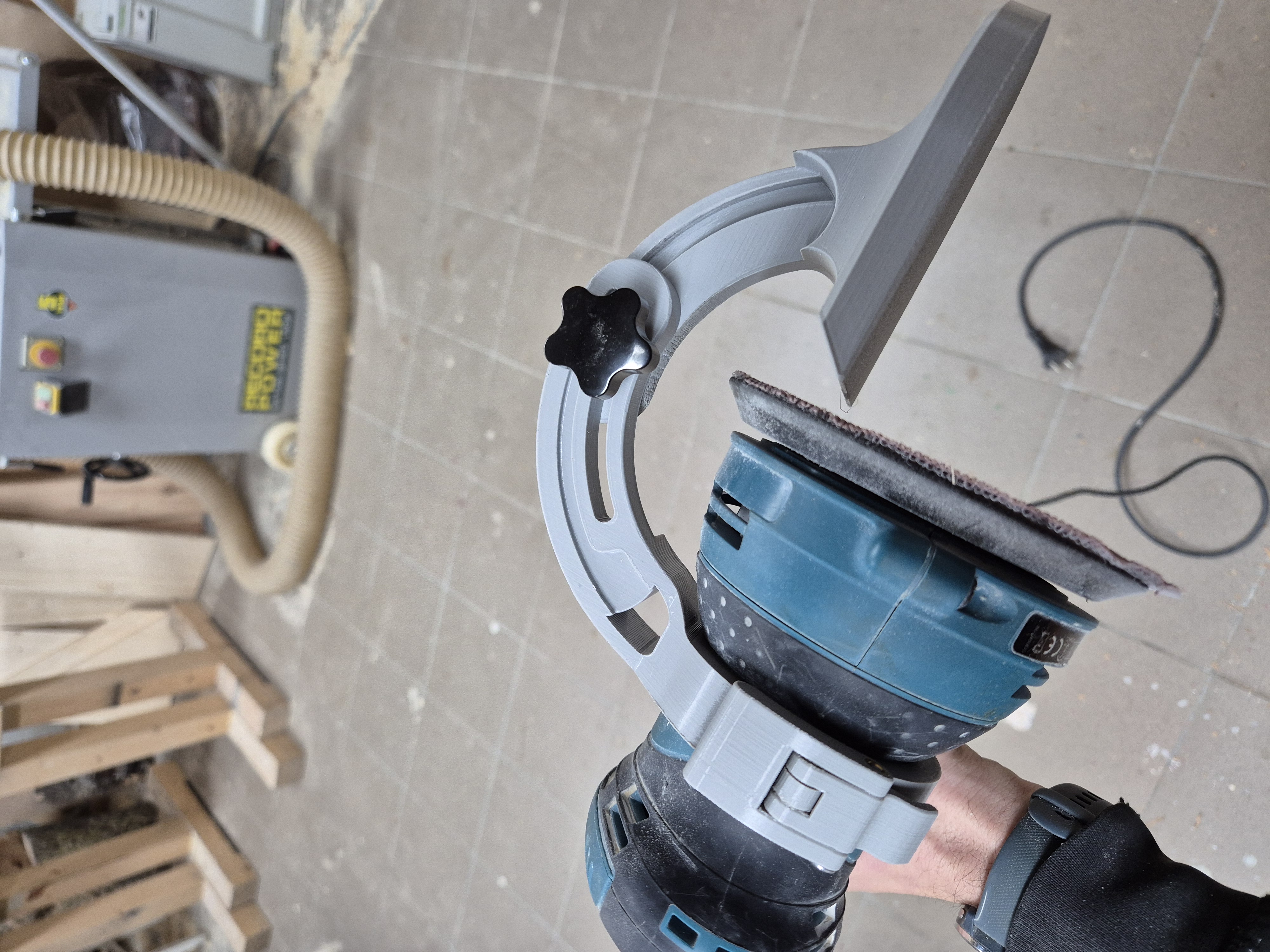 Kantenschleif-Aufsatz für Makita BO5041 Exenterschleifer