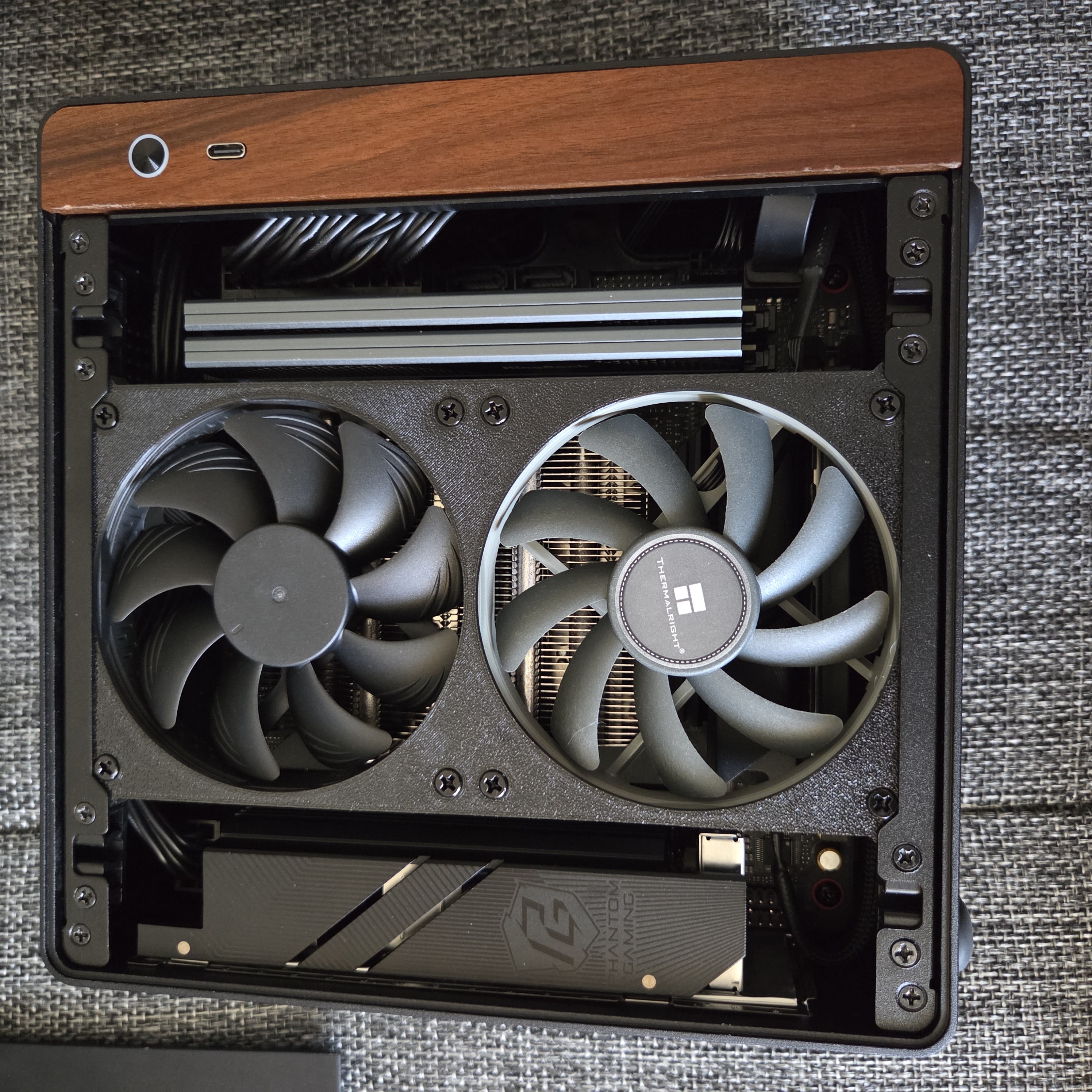 2x92mm cpu fan for Jonsbo NV10 3D model