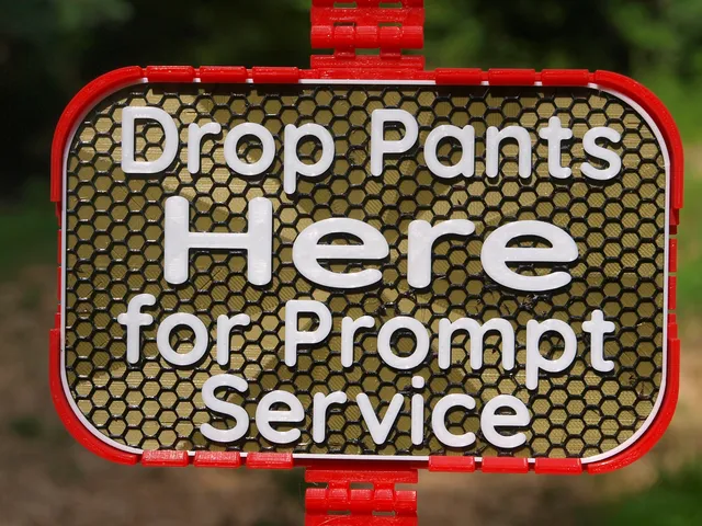 Drop Pants sign